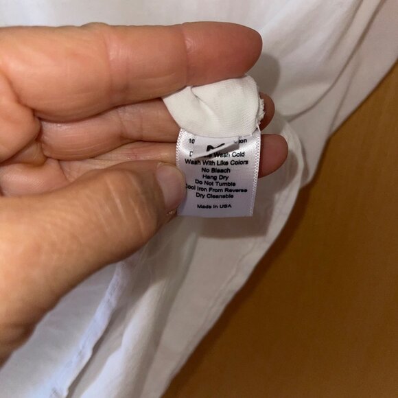 St. Roche Womens Tank Size Medium White Echo Padded Shoulder Pure Cotton - Picture 6 of 8